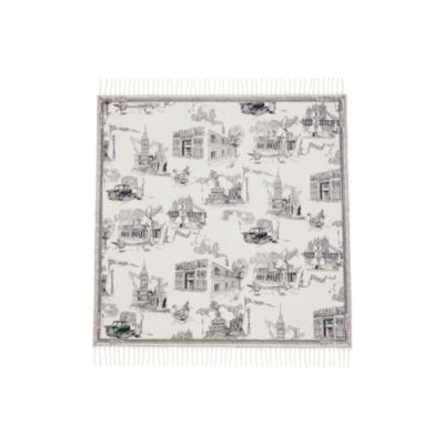 London Landmarks Cashmere Wool Blanket
