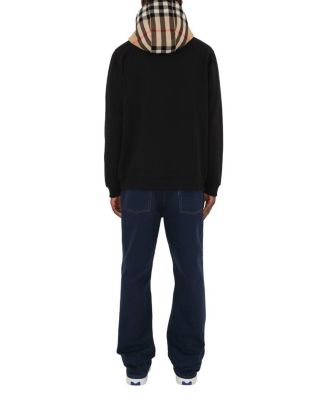  Check Hood Cotton Zip Hoodie