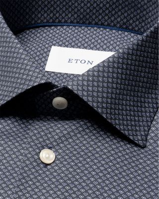 Slim Fit Button Front Twill Shirt