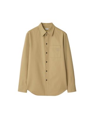 Relaxed Fit Gabardine Overshirt
