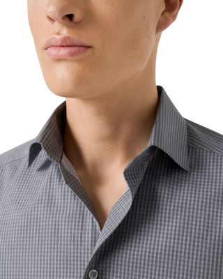 Slim Fit Button Front Twill Shirt