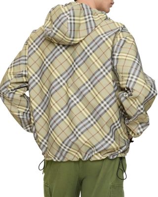 Reversible Check Hooded Jacket