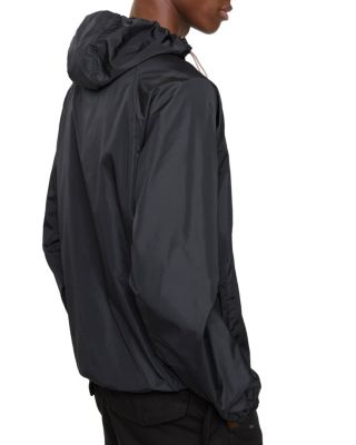 Checker-tape Nylon Hooded Jacket