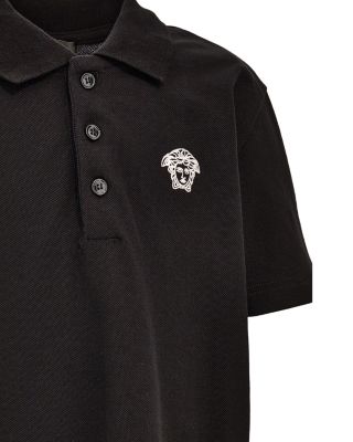Boys' Piquet Medusa Outline Logo Polo Shirt - Little Kid, Big Kid