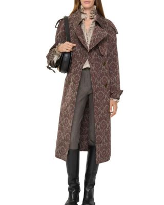 Long Baroque Viscose Blend Fitzrovia Trench Coat