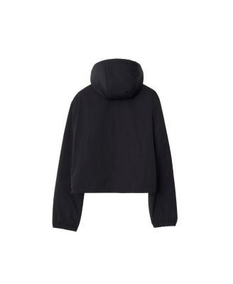 Cropped Reversible Check Jacket