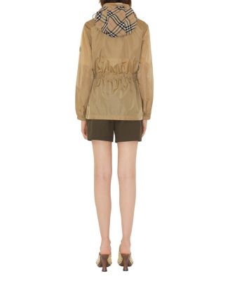  Short Checker-tape Nylon Parka