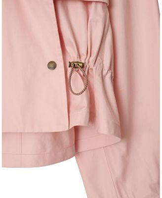  Tropical Gabardine Hooded Trench Jacket