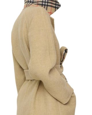 Reversible Wool Wrap Coat