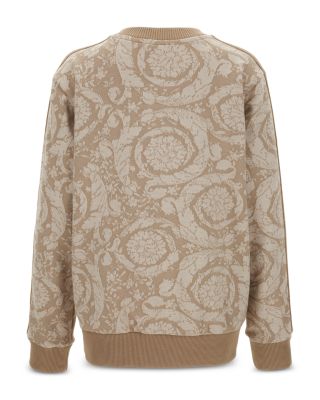 Unisex Barocco Kids Jacquard Fleece Front Zip Sweatshirt - Little Kid, Big Kid