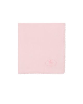  Wide Check Wool Silk Scarf