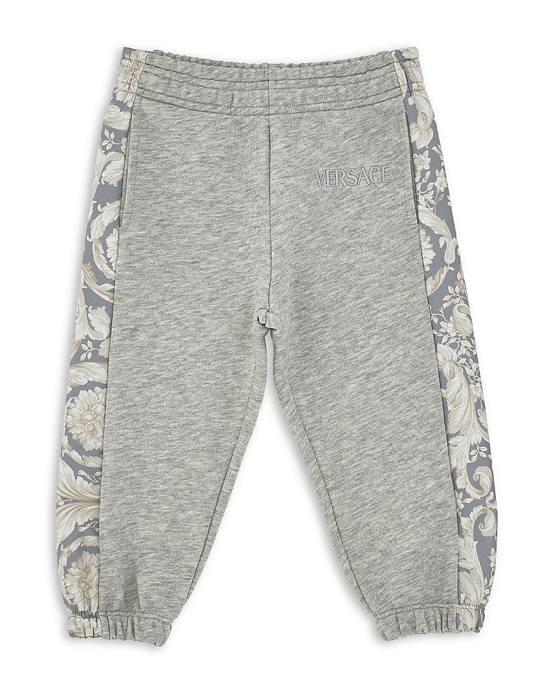 Versace Unisex Melange Fleece Barocco Sweatpants - Baby, Little Kid