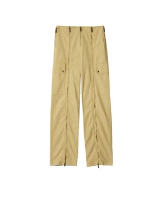 Cotton Linen Zip Trousers