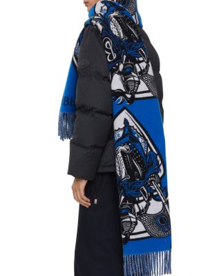  Charging Knight Wool Cashmere Scarf