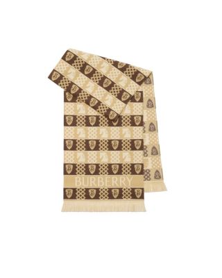  Chess Fair Isle Wool Scarf