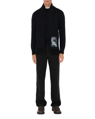 Check Label Cashmere Scarf