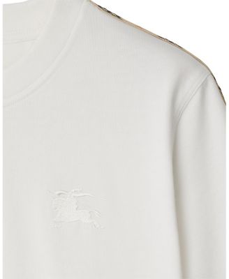 Check Trim Cotton T-shirt