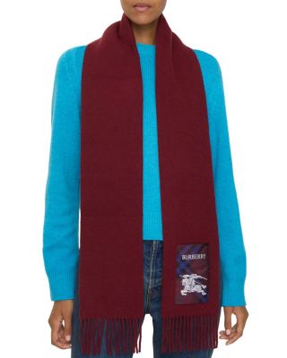 Check Label Cashmere Scarf