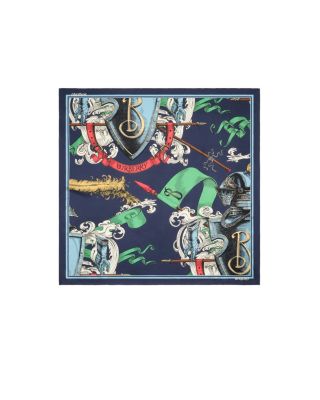 Etched Knight Silk Scarf