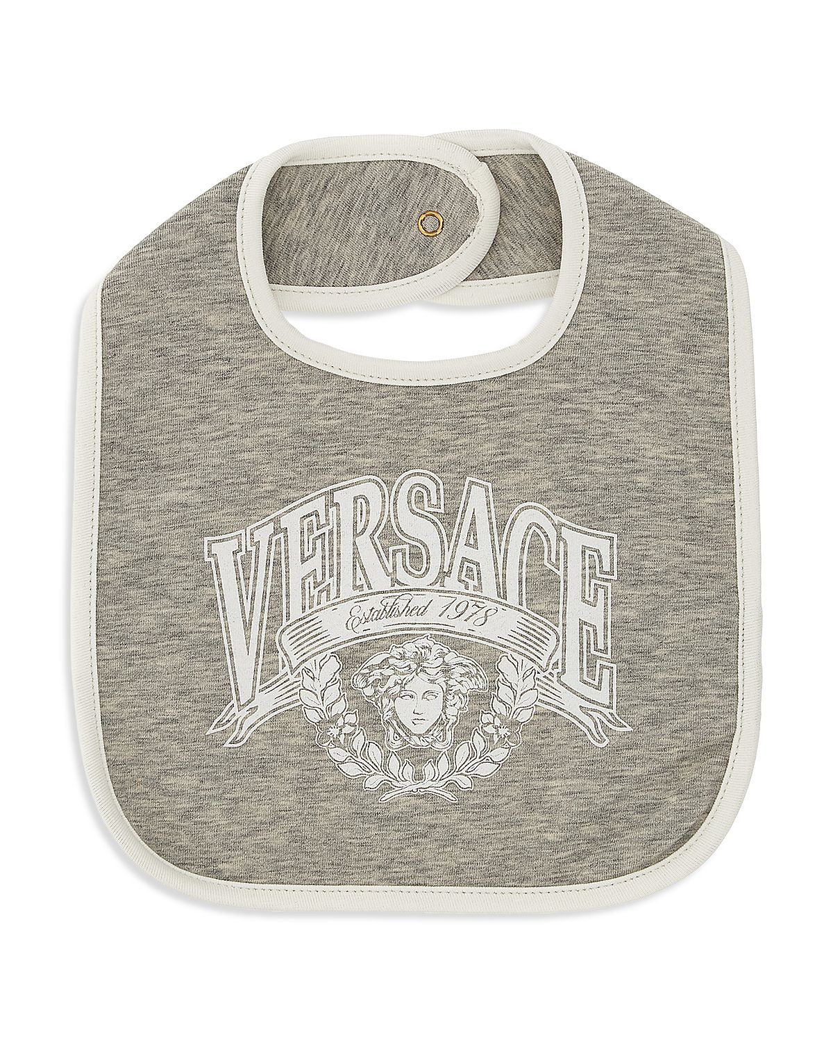 Versace Unisex Str. Melange Jersey Medusa Varsity Print Bib - Baby
