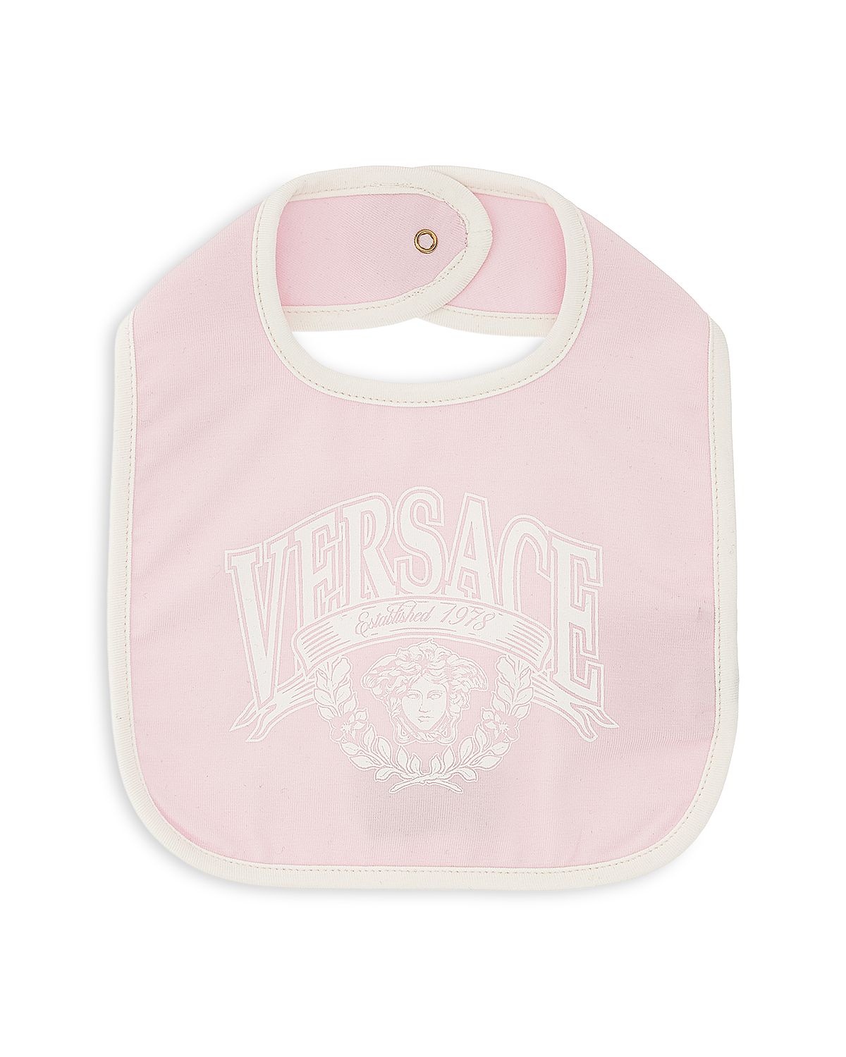 Versace Unisex Str. Melange Jersey Medusa Varsity Print Bib - Baby