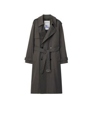 Long Gabardine Trench Coat