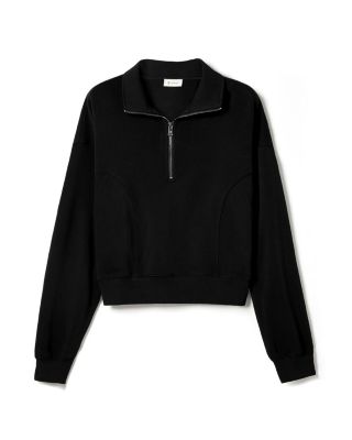 SILKERRY Oversized Heirloom '89 Stand Collar Half-Zip Pullover