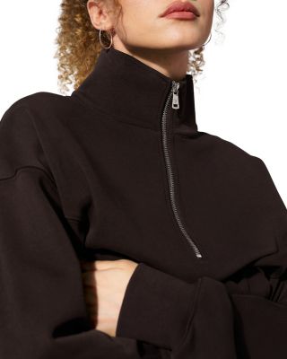  SILKERRY Oversized Heirloom '89 Stand Collar Half-Zip Pullover