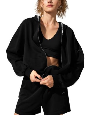  SILKERRY Oversized Seamflow Verge Full-Length Front Zip Hoodie