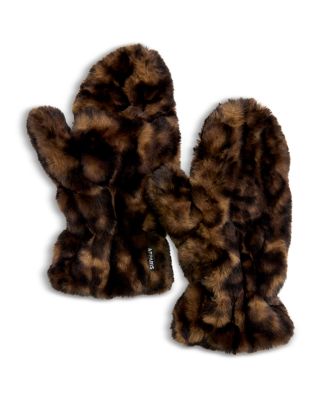 Coco Faux Fur Mittens