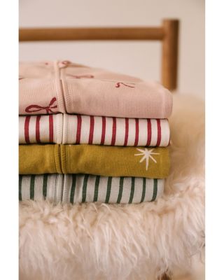 Unisex Stripes Away Ribbed Footie Sleeper - Baby