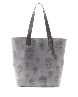 T Bar Printed Skull Shopper Bag
