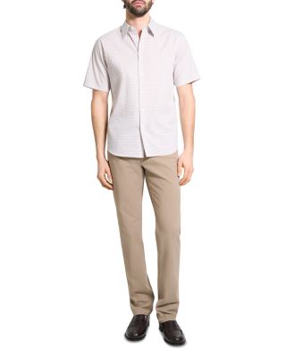 Irving Short Sleeve Mini Geo Relaxed Fit Button Down Shirt