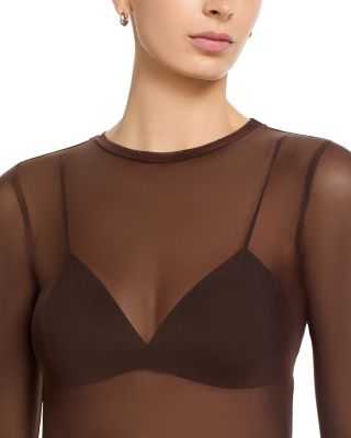 Kaylee Crewneck Mesh Top