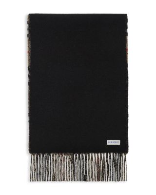 Gradient Check Cashmere Scarf