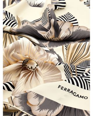 Brezza Print Square Silk Scarf