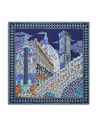 Palazzo Print Square Silk Scarf