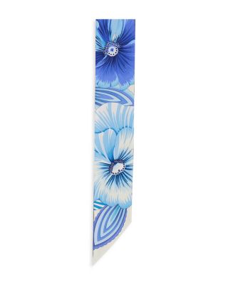 Brezza Print Silk Bandeau Scarf