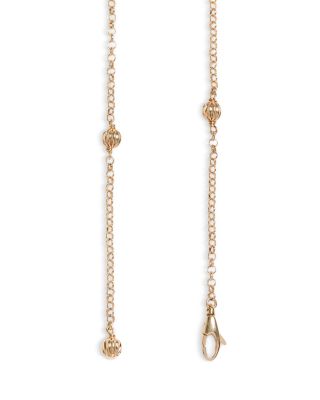 V Logo Signature Necklace, 15.7-16"