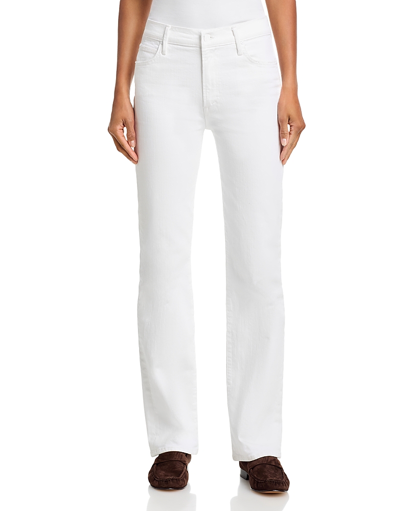 Mother The Kick It High Rise Straight Jeans in Totally Innocent