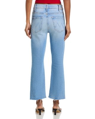 Lil Hustler High Rise Crop Fray Jeans in Sow Surreal