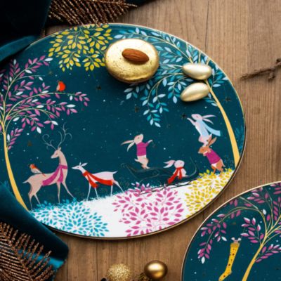 Sara Miller Woodland Tales Serving Plate, Deer Robin