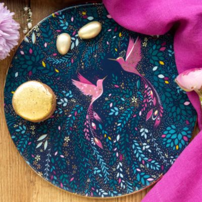Sara Miller India Serving Plate, Hummingbird