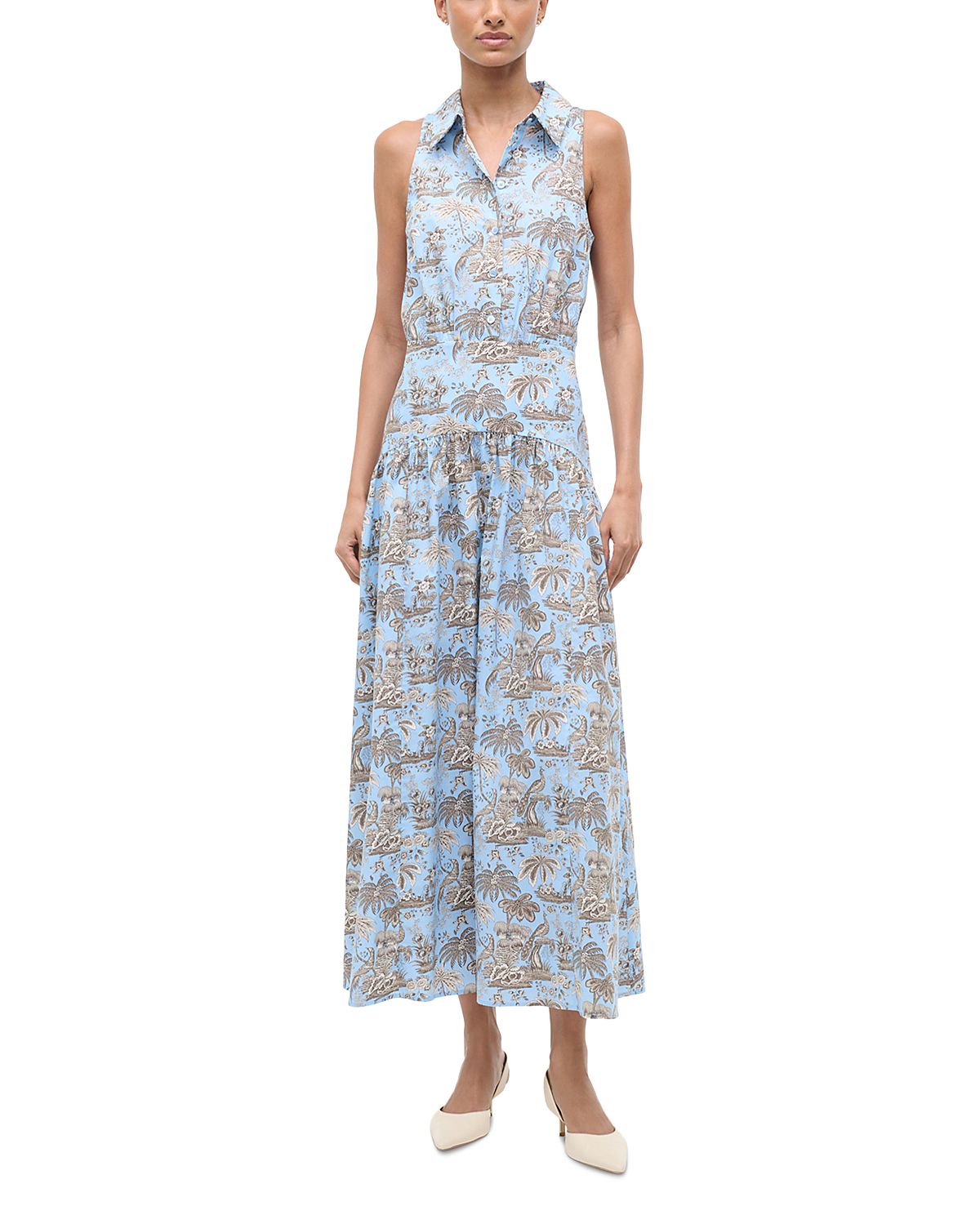 Staud Romy Printed Dress