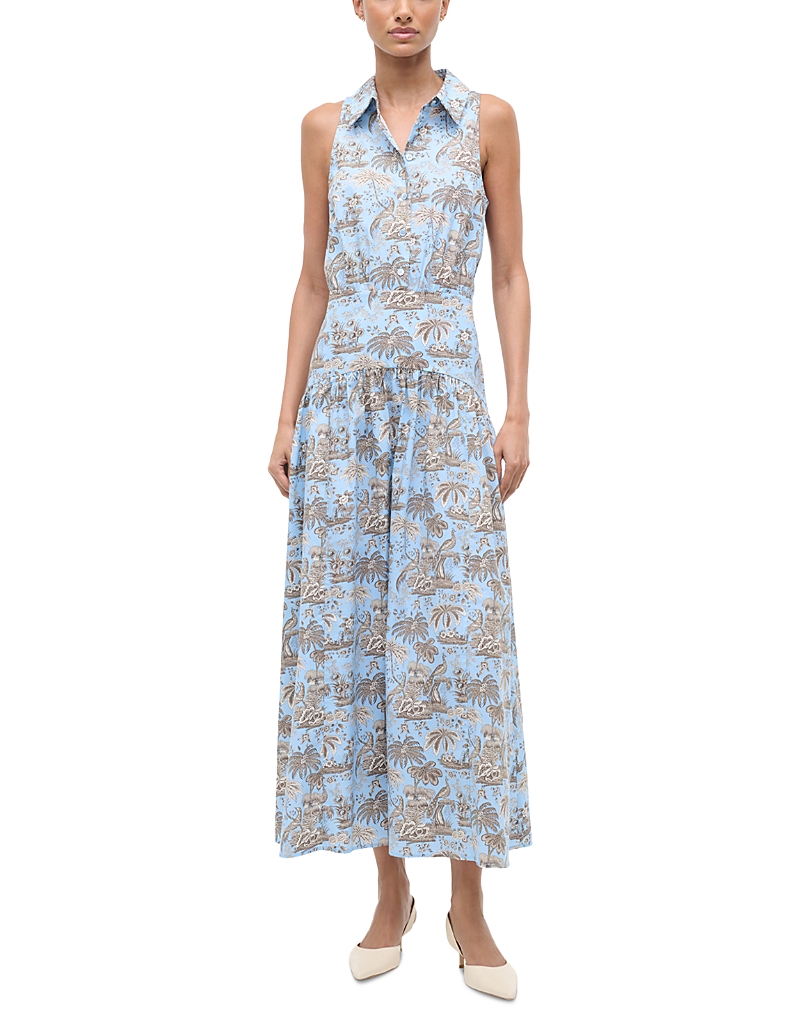 Staud Romy Printed Dress