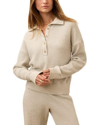 Apres Henley Waffle  Top