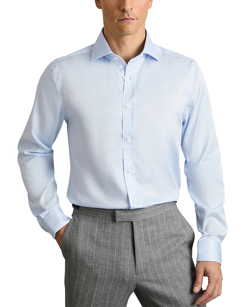 Reiss Stretch Cutaway Collar Shirt