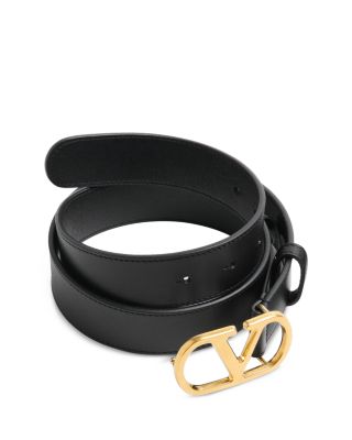 Belt H. 30 Women's Black Leather Belt