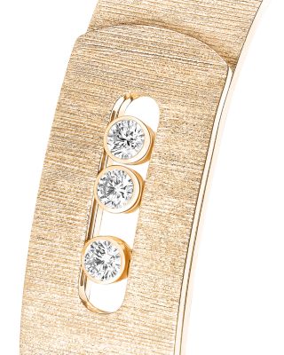 18K Yellow Gold Diamond Move Noa Cisel&eacute; Cuff Bracelet