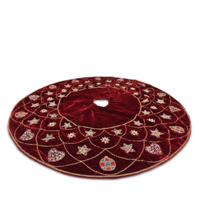 50&amp;quot; Velvet Embellished Tree Skirt